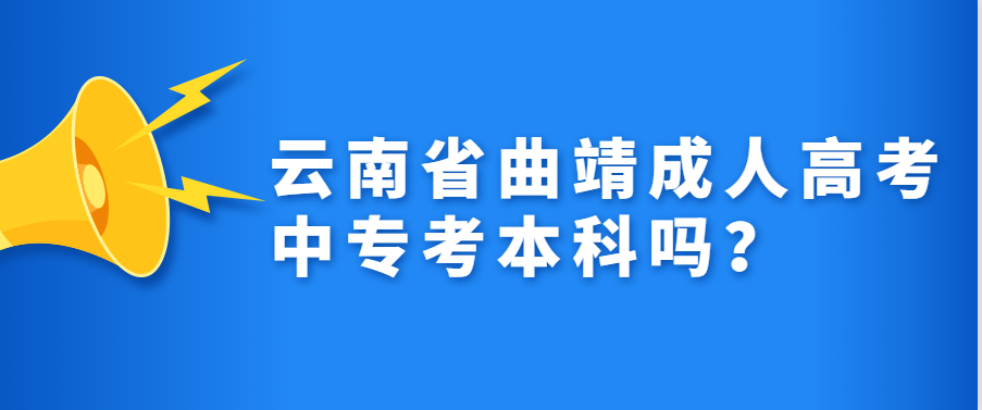 云南省曲靖成人高考中?？急究茊?？