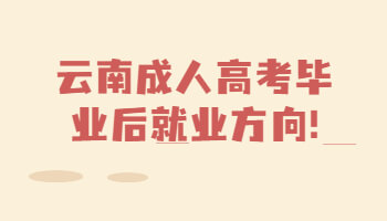 云南成人高考畢業(yè)后就業(yè)方向