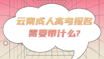 成人高考報(bào)名需要帶什么