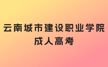 2024年云南城市建設職業學院成考考試層次有哪些？