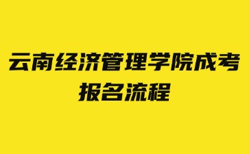 2024年云南經(jīng)濟(jì)管理學(xué)院成考報名流程