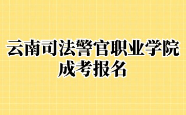 2024年云南司法警官職業學院成考報名需要提交哪些材料？