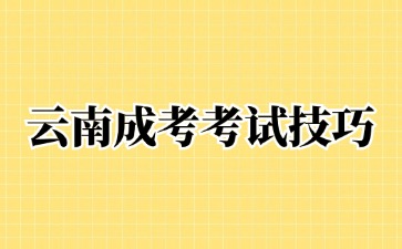 2024年云南成人高考語文考試科目答題技巧